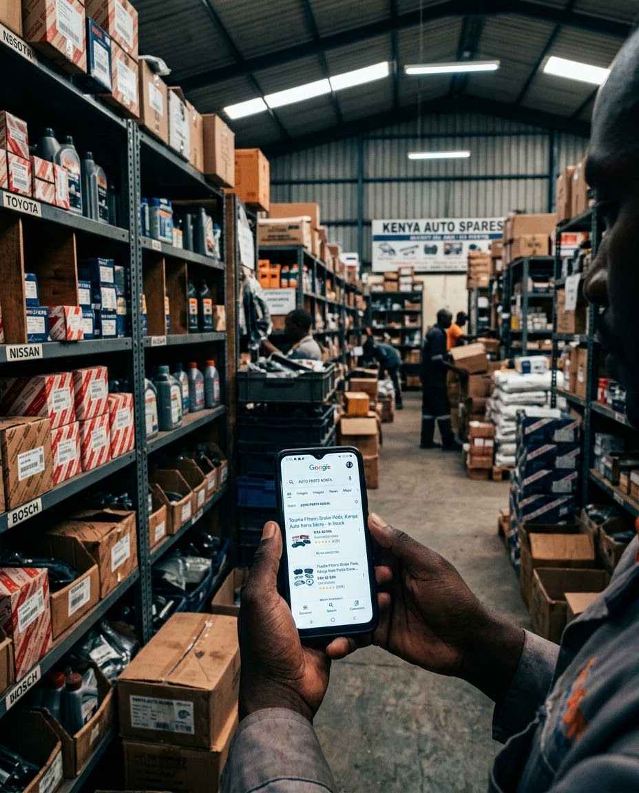 Product catalogue feeding into Google Shopping search results